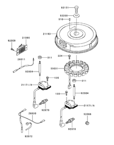 Fh721v As26 Electric Equipment Diagram and Parts List for M60-KW 53BB5D8X750-25HP-OHV Cub Cadet Lawn Tractor